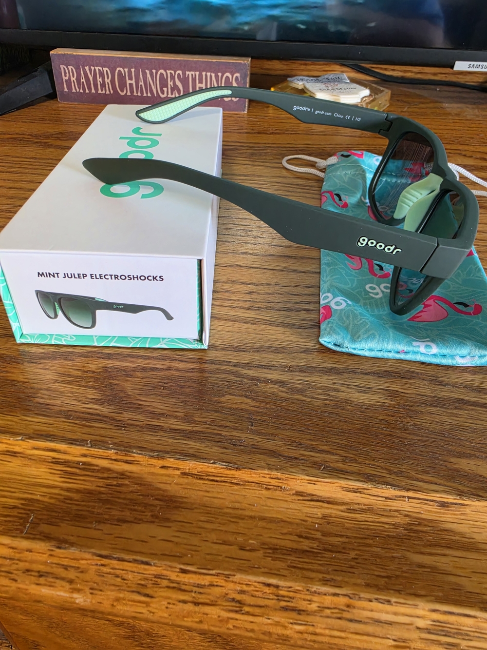 Goodr Mint Julep Electroshocks Sunglasses - Green